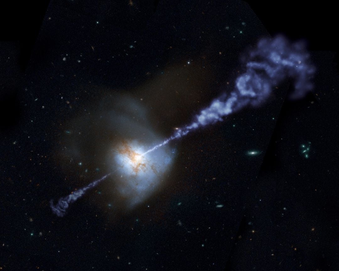 Imagen de un agujero negro facilitado por el Herschel Space Observatory