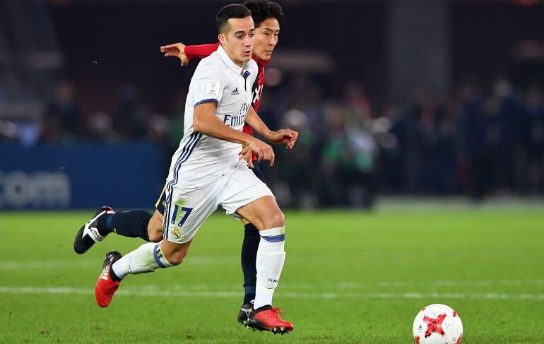 Lucas Vázquez, durante el Mundial de Clubes en el que cayó lesionado