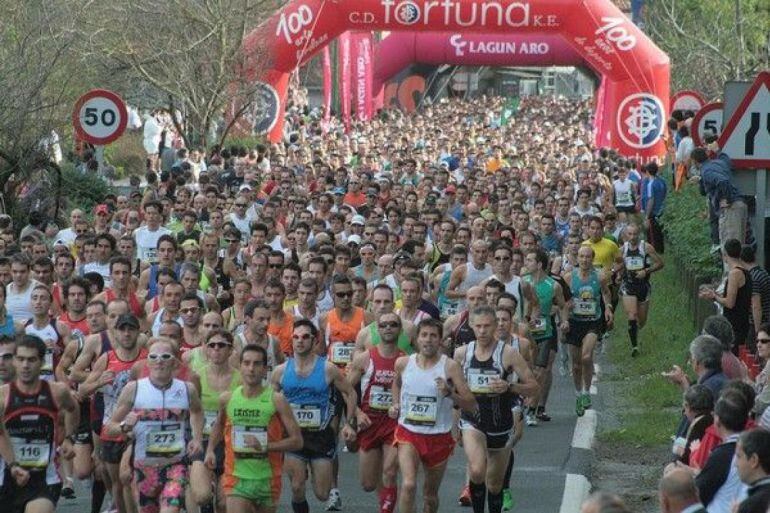 Corredores en la Behobia - San Sebastián