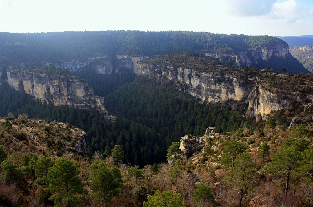 Paraje del Castillo de los Siete Condes en la Serranía Alta de Cuenca.