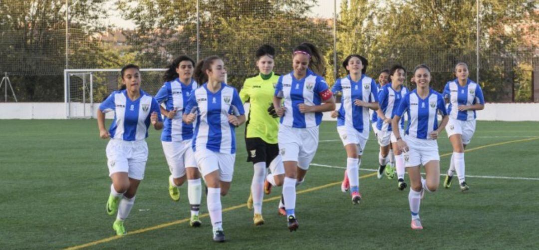 Las chicas del CD Leganés femenino