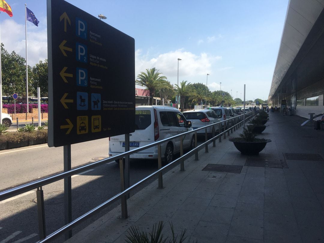 Taxis en el aeropuerto