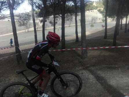 Alejandro Franco en una de las rampas del circuito vallisoletano.