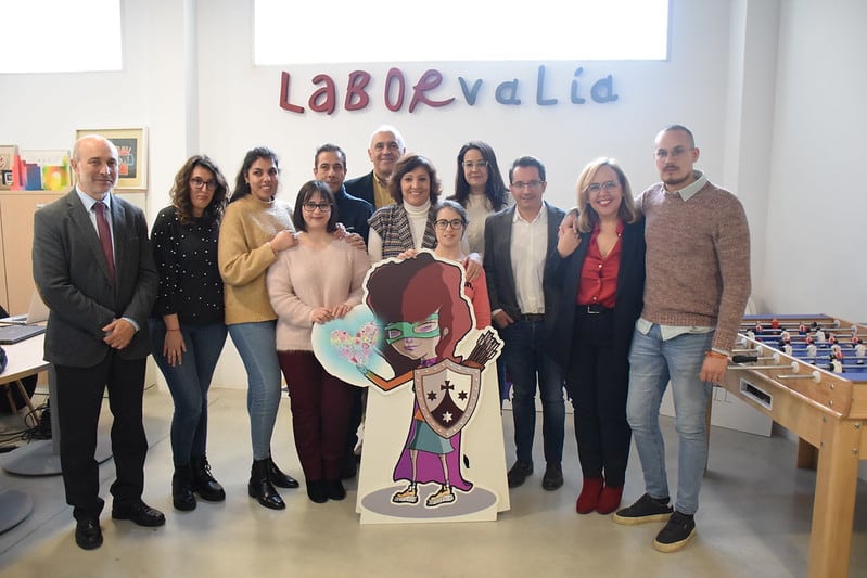 La Consejera Patricia Franco visitando las instalaciones de Laborvalía en Ciudad Real