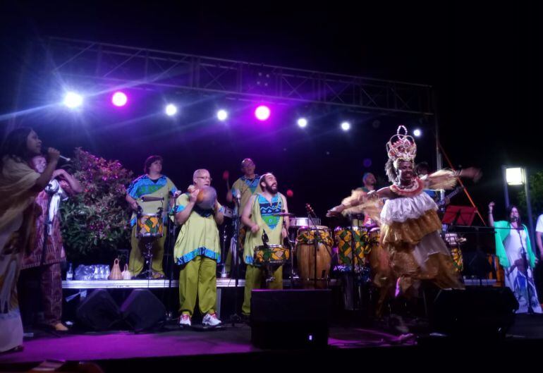 Coco Malangäo, en el escenario &#039;Amazonas&#039;.