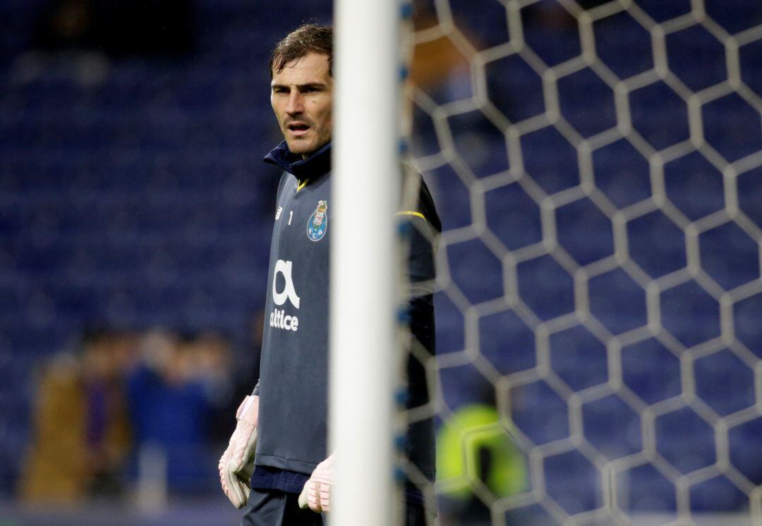 Casillas, durante el partido de Champions contra el Lokomotiv.