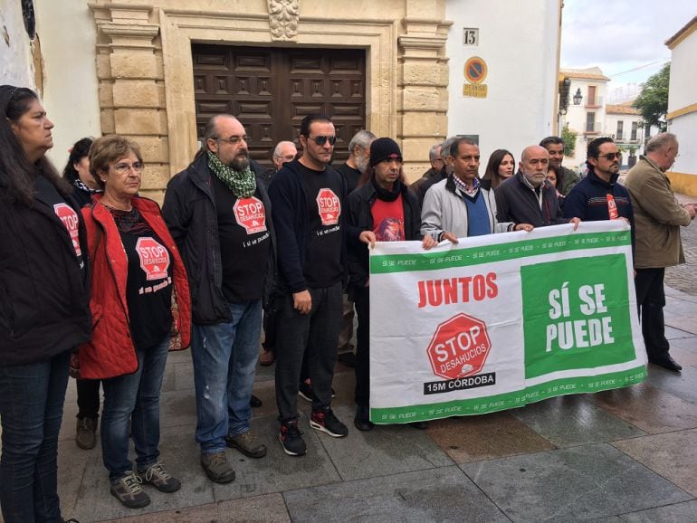 Protesta de Stop Desahucios en el convento de Santa Isabel