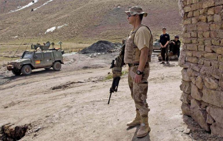 Fotografía de archivo de soldados españoles de la ISAF en Herat (Afganistán)