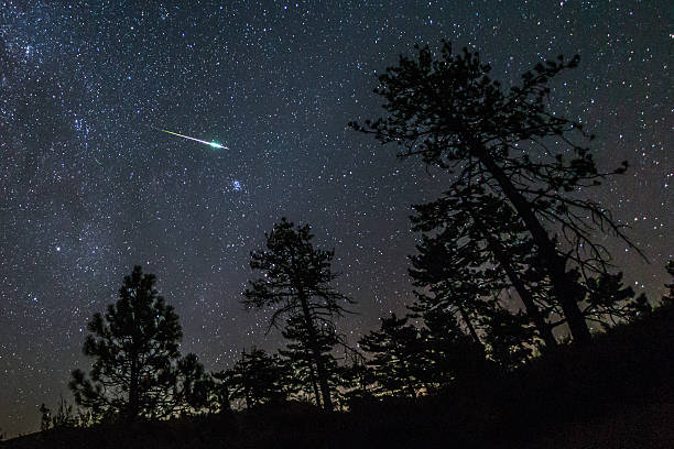 Las Perseidas alcanzarán su pico de actividad en la madrugada del 12 al 13 de agosto. Mount Laguna, San Diego County, California. USA