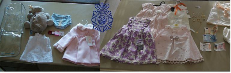 Algunos de los efectos sustraídos