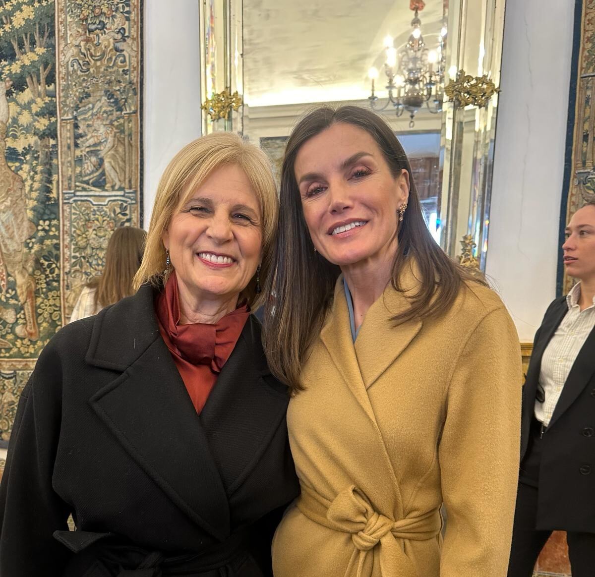 García Pelayo junto a la Reina Letizia en Madrid