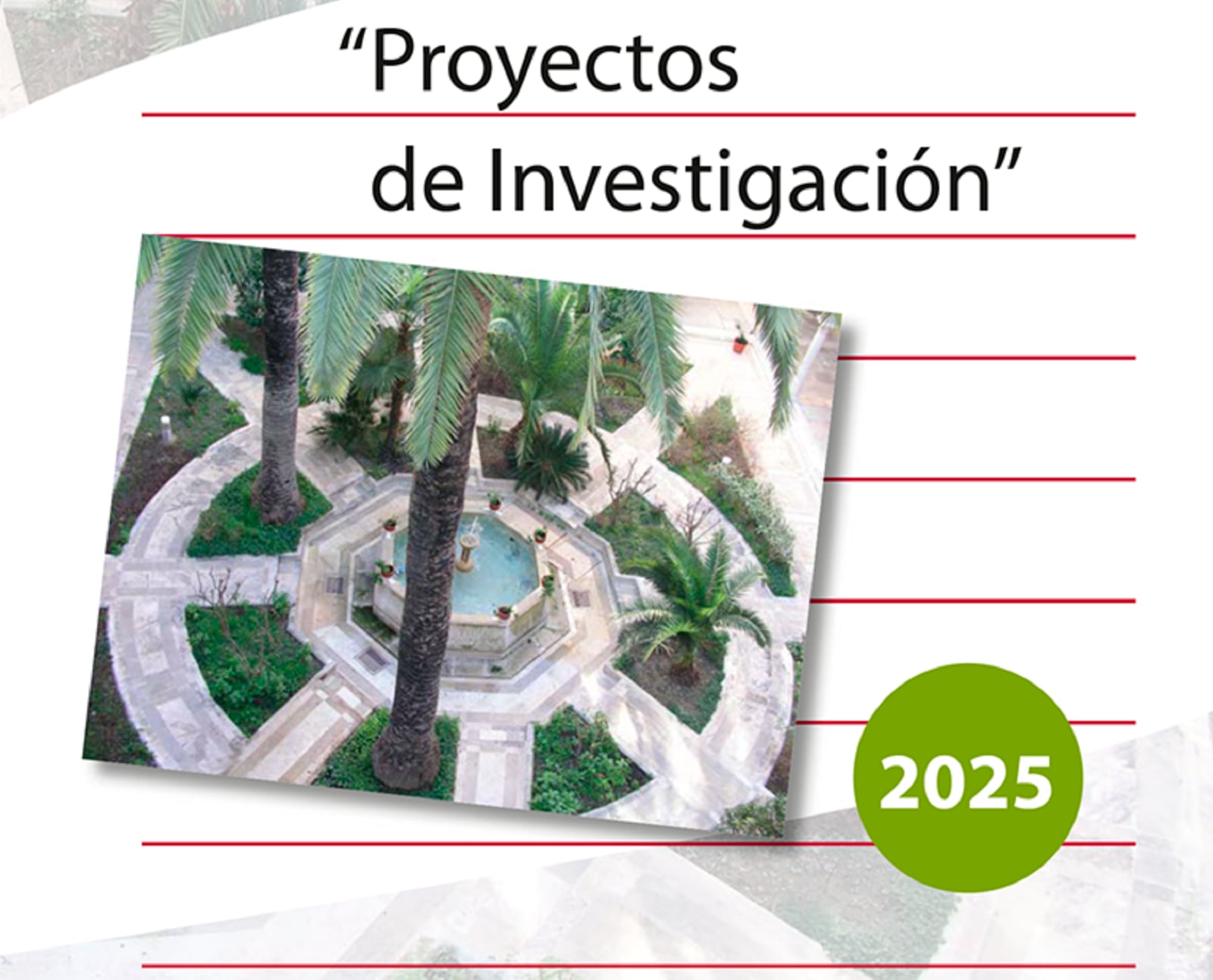 Cartel de la nueva convocatoria de proyectos de investigación del IEG, de la Diputación de Jaén.