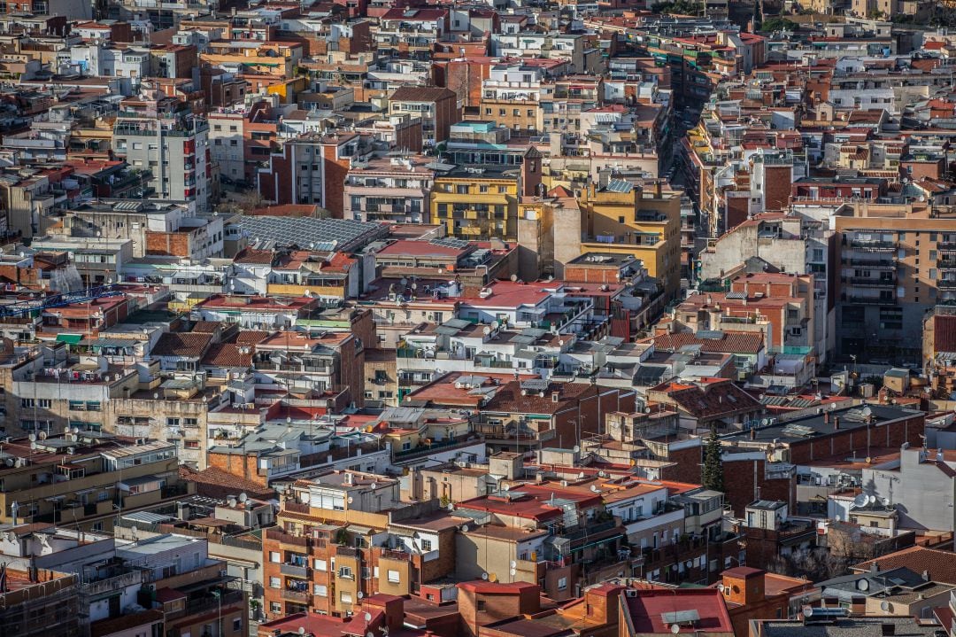 Imagen aérea de las calles de Madrid