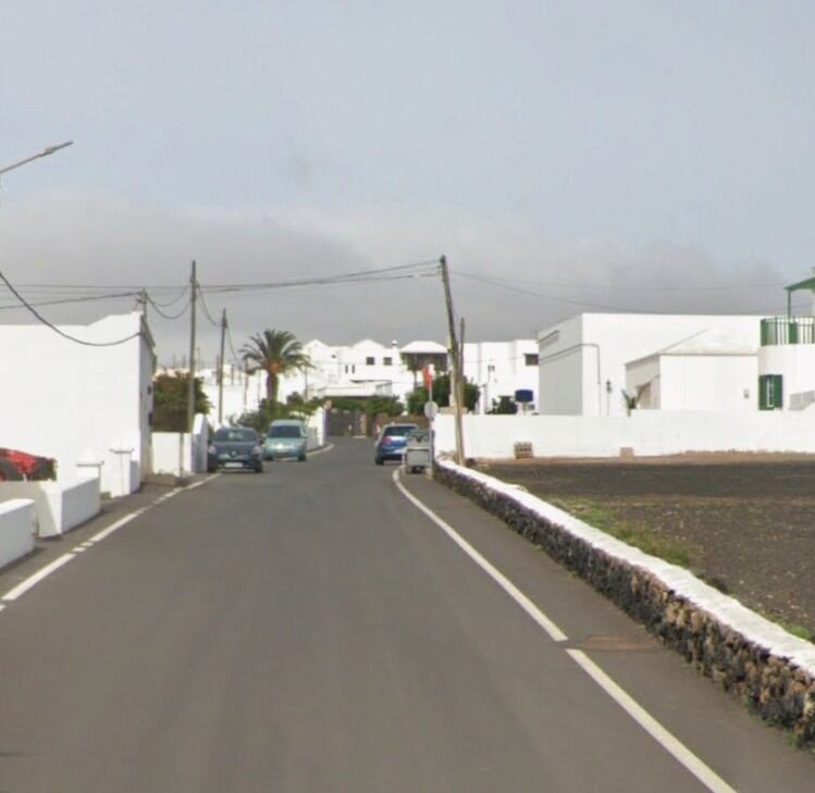 Calle Los Zarapicos de Nazaret, en Lanzarote.