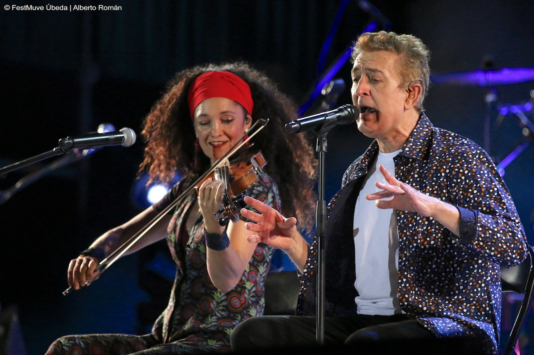 Manolo García durante su concierto en el FestMUVE