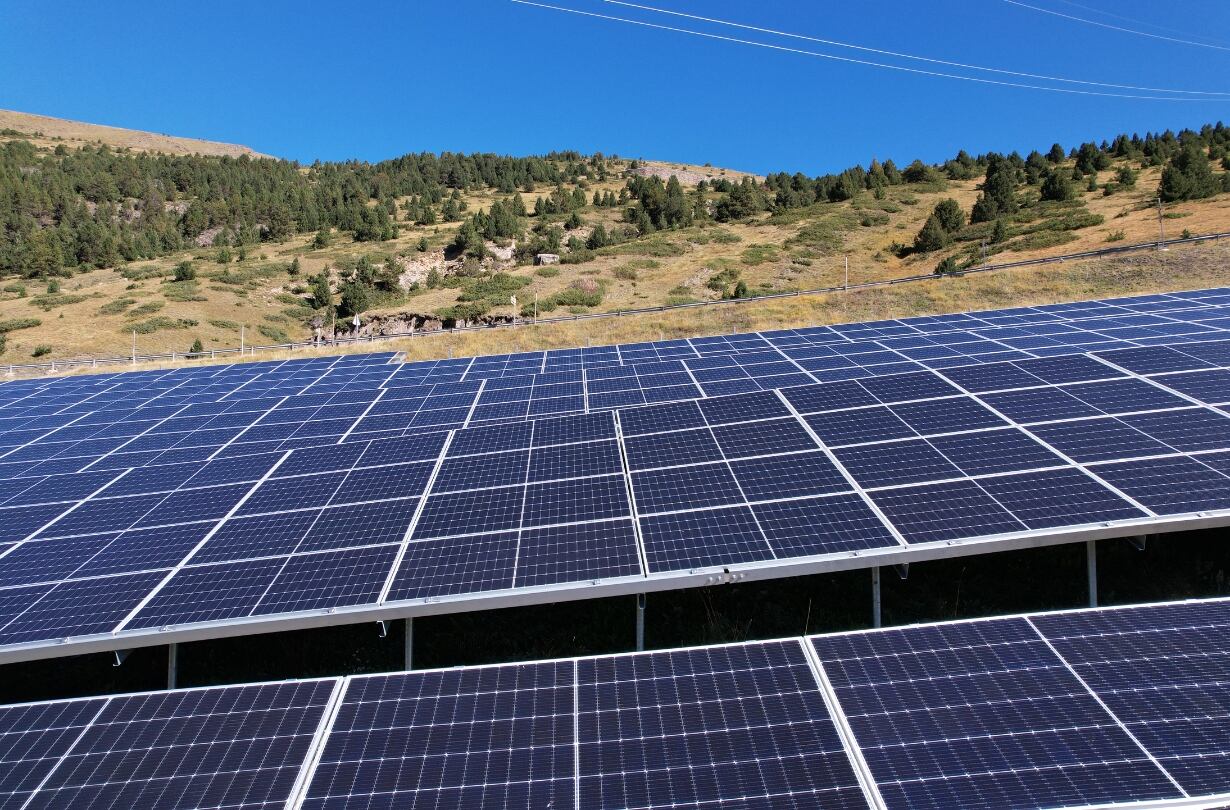 El parc solar de FEDA a Grau Roig.