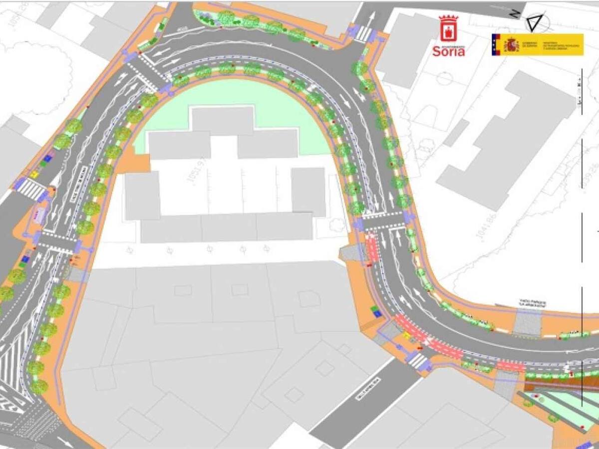 Mitma aprueba el proyecto de humanización de las travesías norte y este de Soria con un presupuesto de 8,9 millones de euros