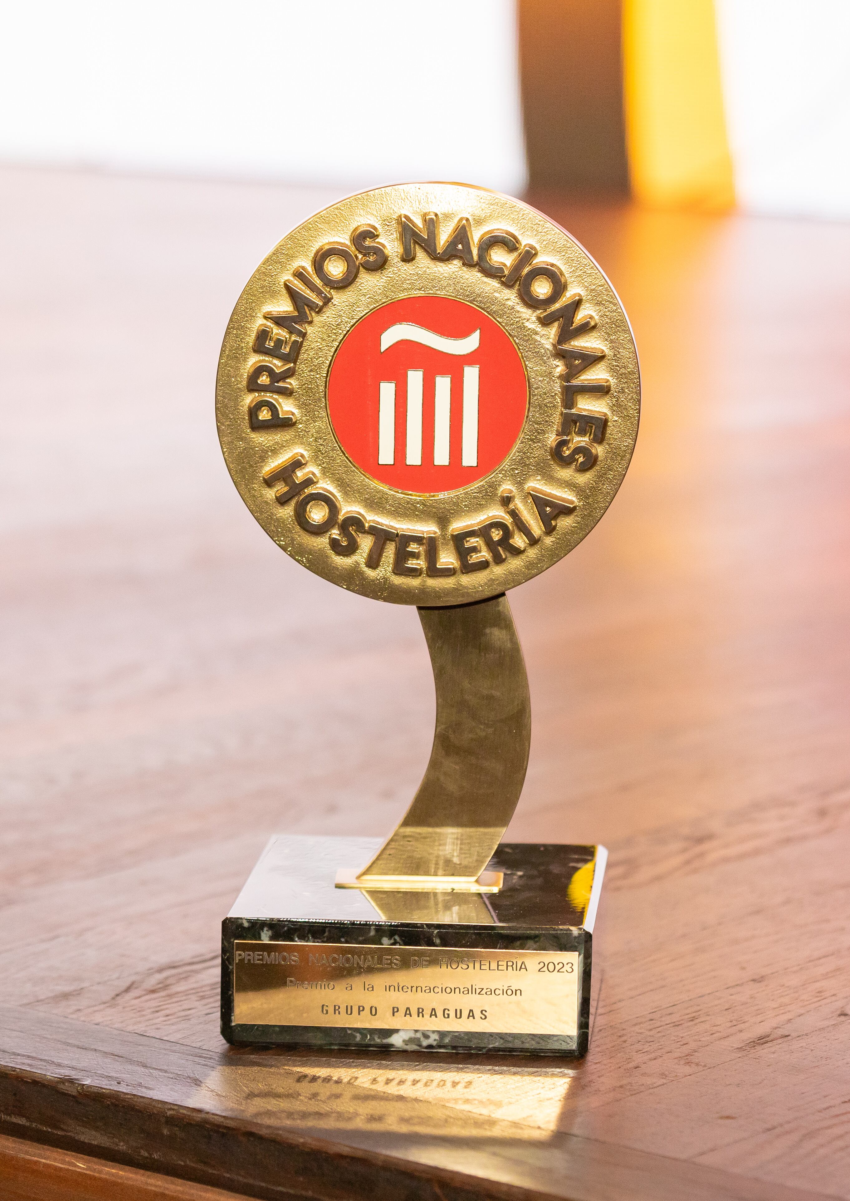 Galardón de los Premios Nacionales de Hostelería en 2026