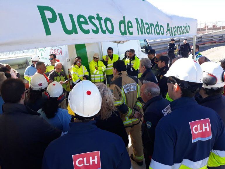 Simulacro realizado en el Puerto de Motril