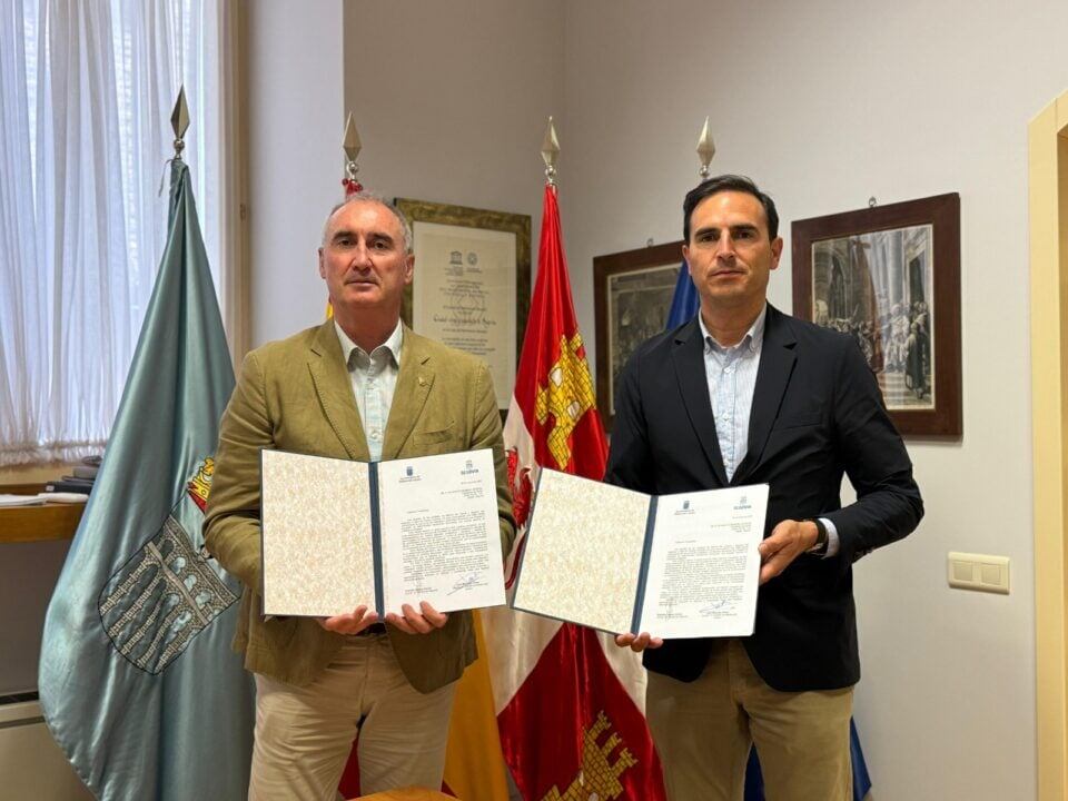 Alcalde de Segovia, José Mazarías, y alcalde de Medina del Campo, Guzmán Gómez