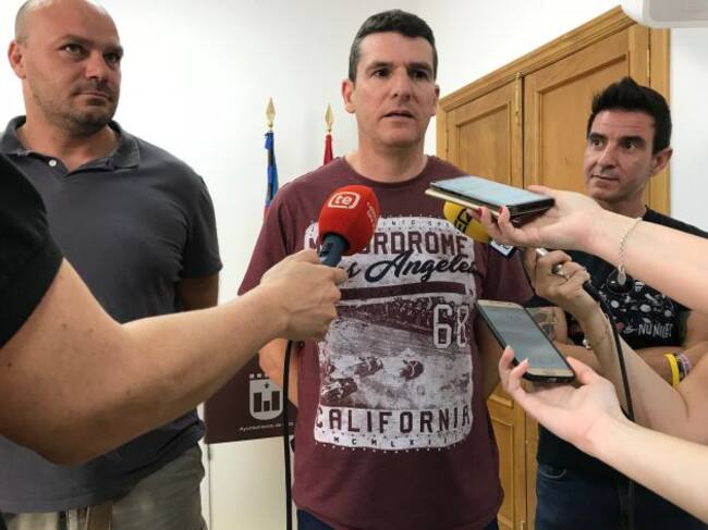 Representantes de la Plataforma Sindical de la Policía Local de Elda