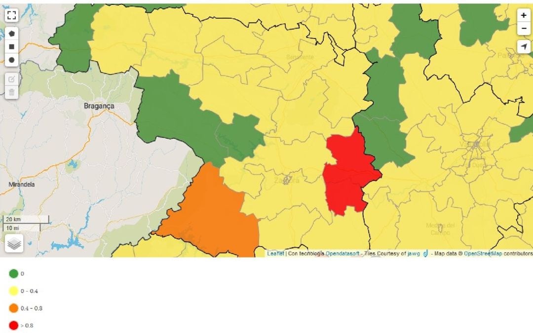 Situación de la epidemia de coronavirus en las Zonas Básicas de Salud de Zamora