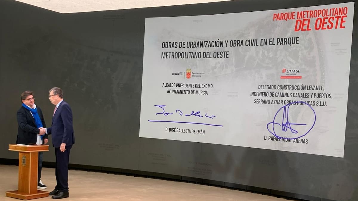 Firmado el contrato de adjudicación de las obras del Parque Metropolitano Oeste, que inicia su fase definitiva