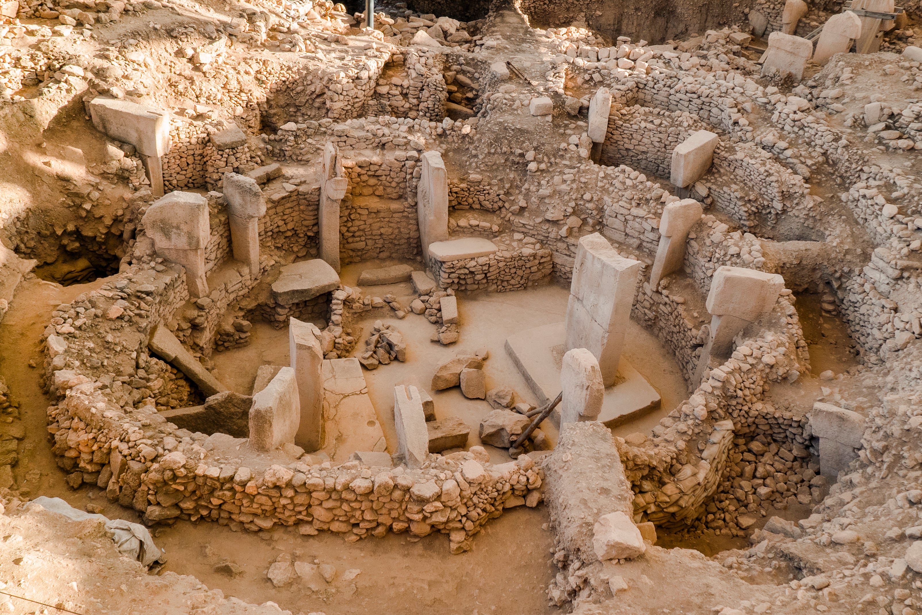 Göbeklitepe temple in Şanlıurfa, Turkey, is a temple dating back to 10,000 BC.