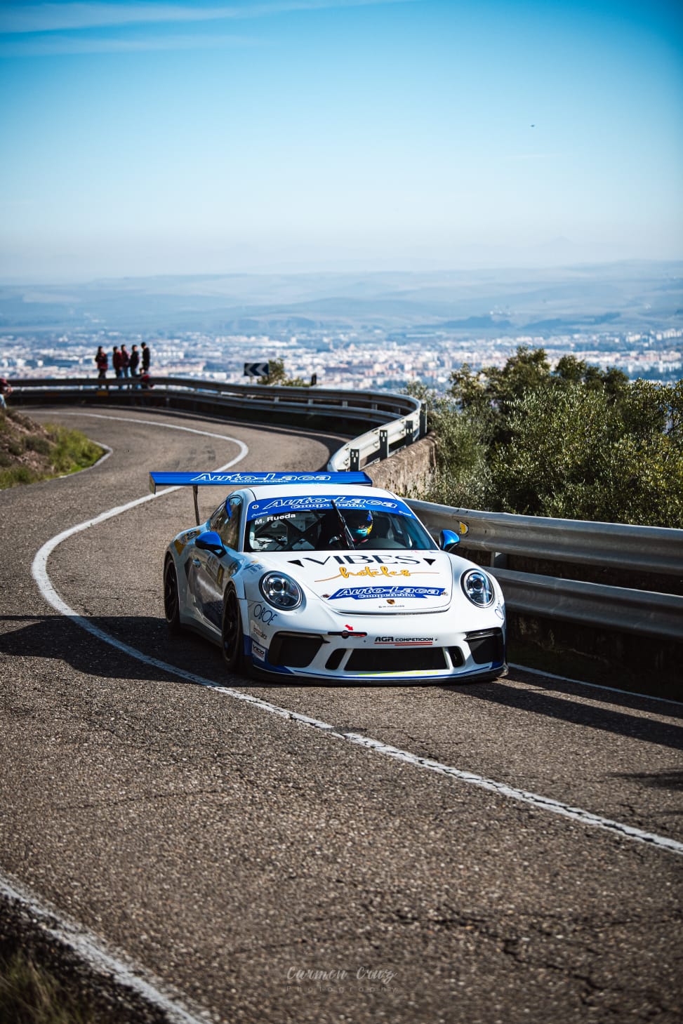 El piloto malagueño Manuel Rueda en Trassierra