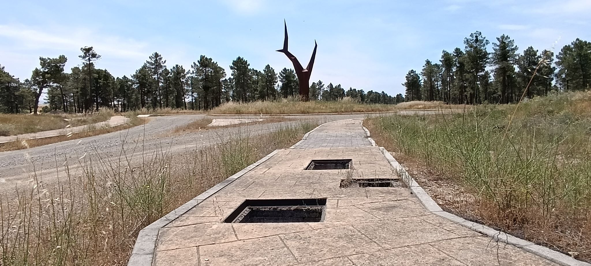 Así están hoy las aceras que se cosntruyeron