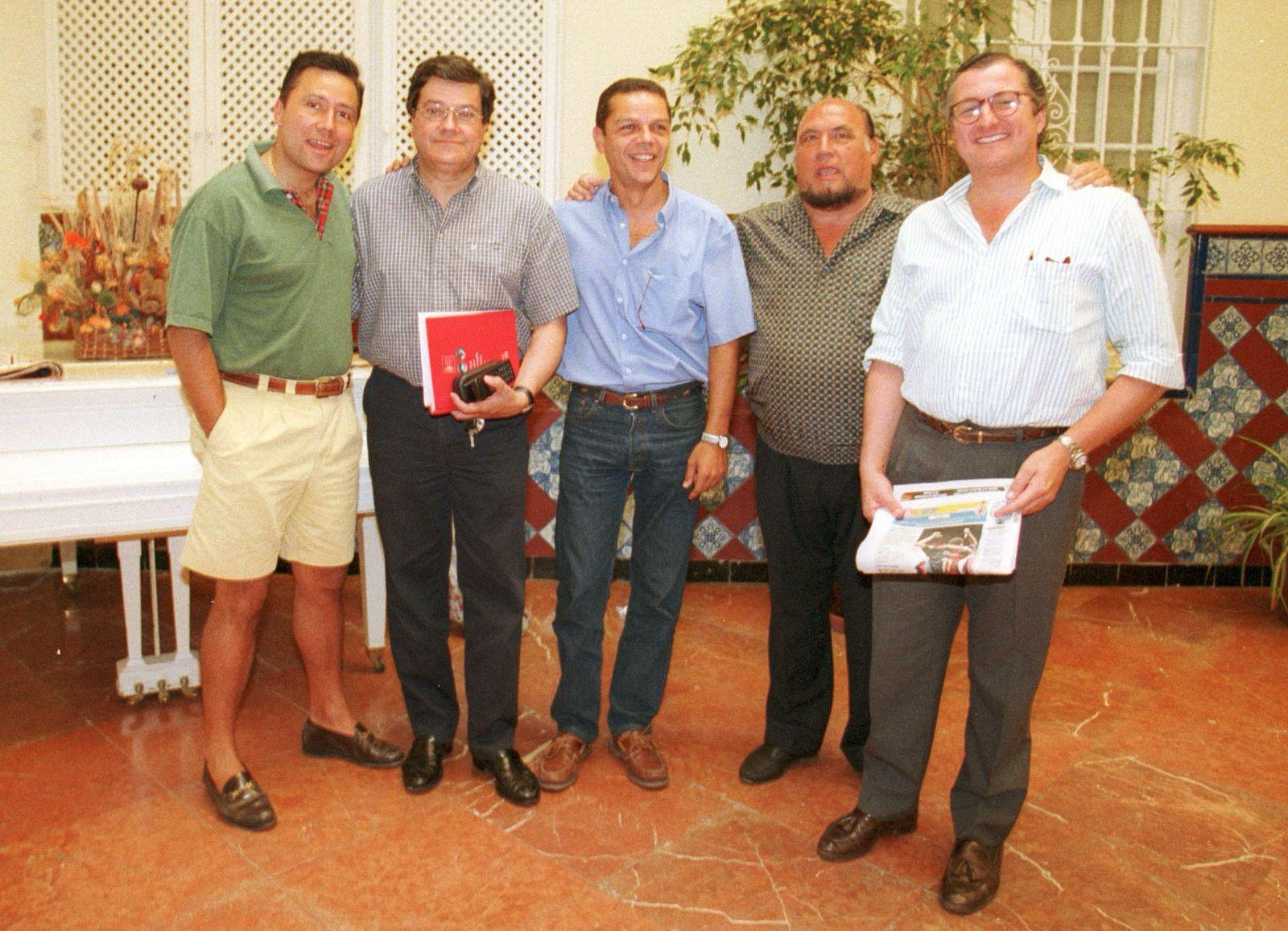Pepe da Rosa, Josele, Salomón Hachuel, Manuel Melado y Fernando López