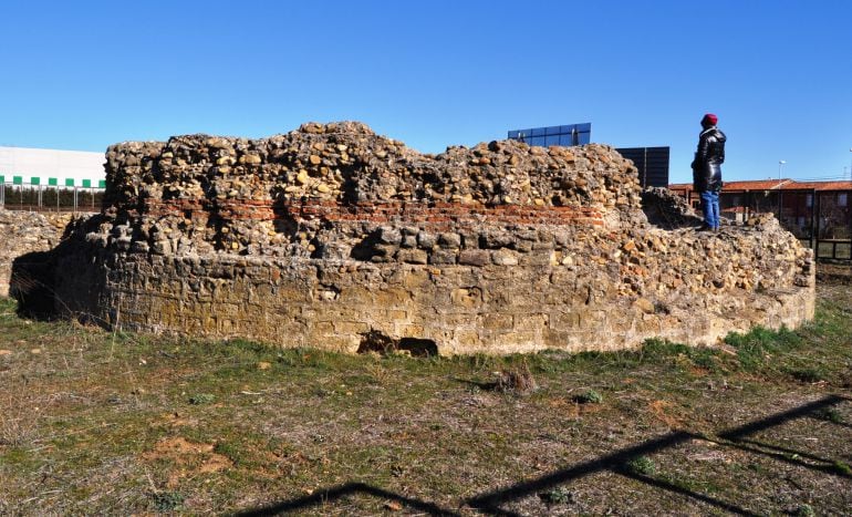 Imagen de los restos de la basílica de Marialba de la Ribera