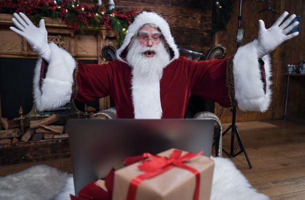 Santa Claus envía mensajes a los niños a través de Internet