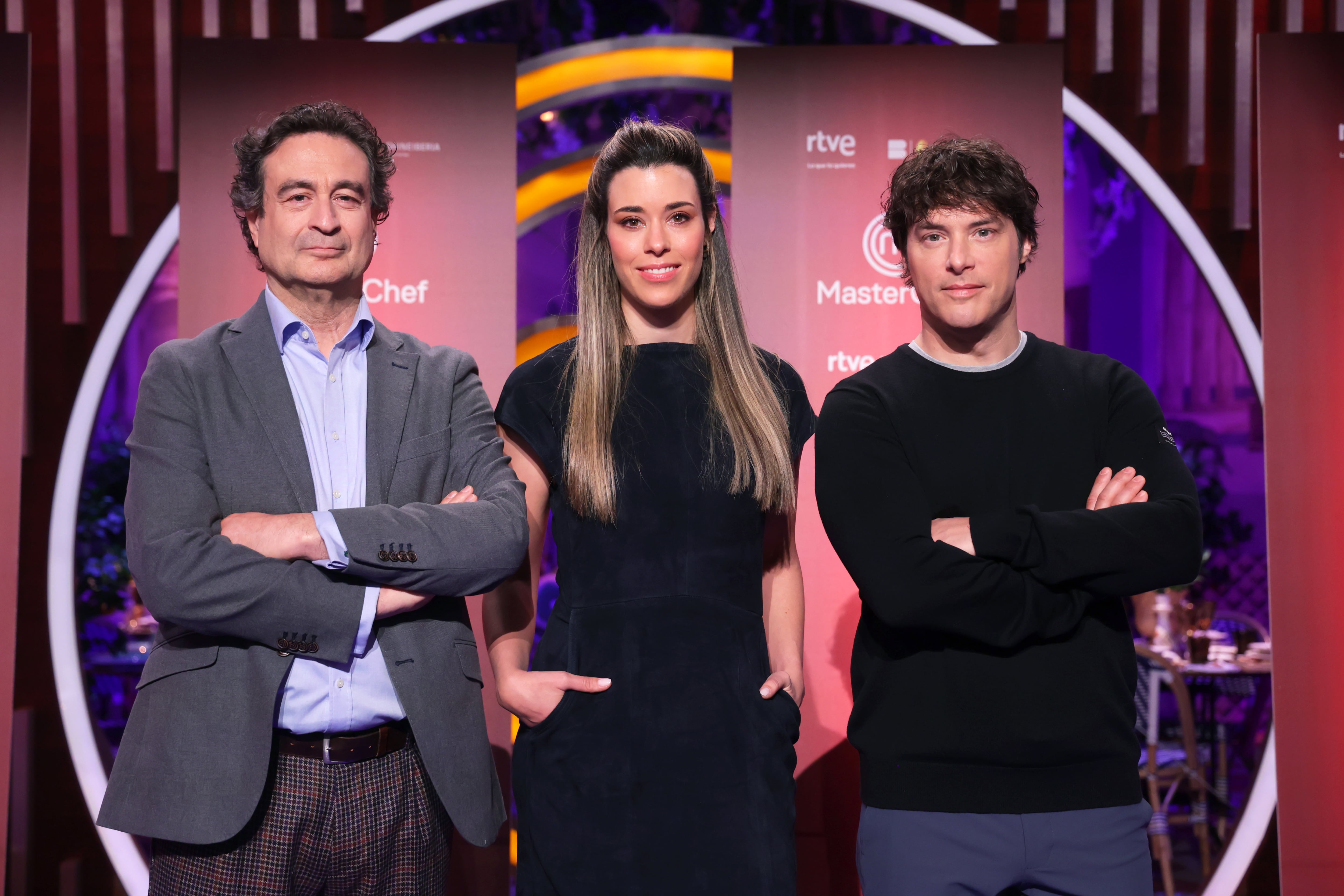 Pepe Rodríguez, Marta Sanahuja y Jordi Cruz en la presentación de la nueva edición de 'MasterChef'