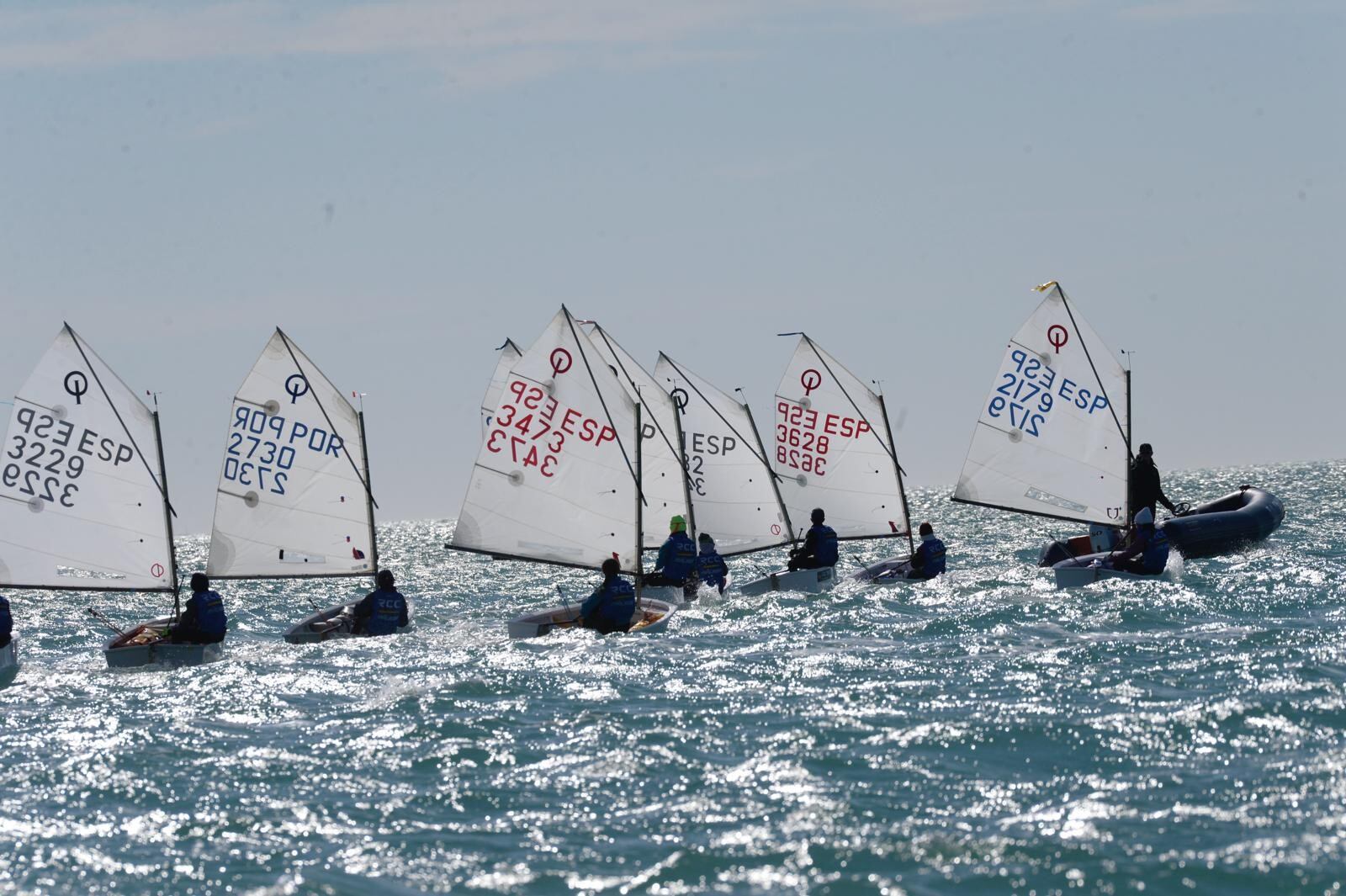 El Real Club Mediterráneo acogió la segunda prueba del Circuito Provincial de Vela Optimist Senda Azul Costa del Sol marcada por el fuerte viento