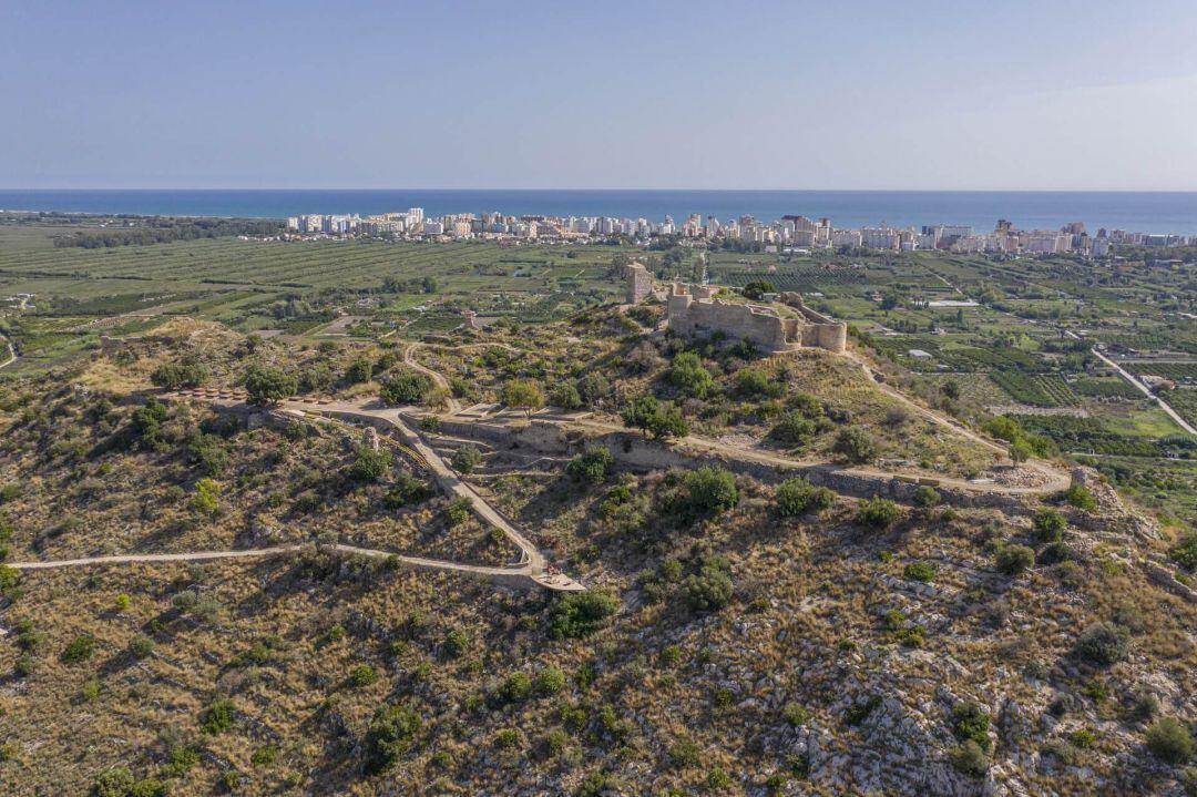 Panorámica del Castell de Bairén de Gandia  