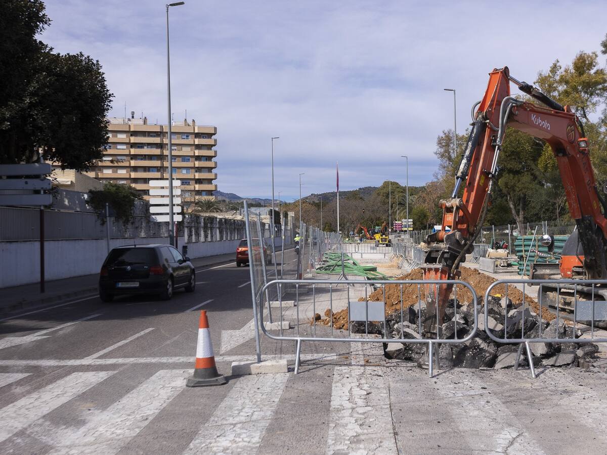 Atención a los conductores, nuevos cortes al tráfico en la Avinguda Blasco Ibáñez de Gandia