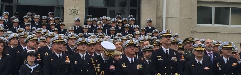 Felipe VI en su visita a Ferrol