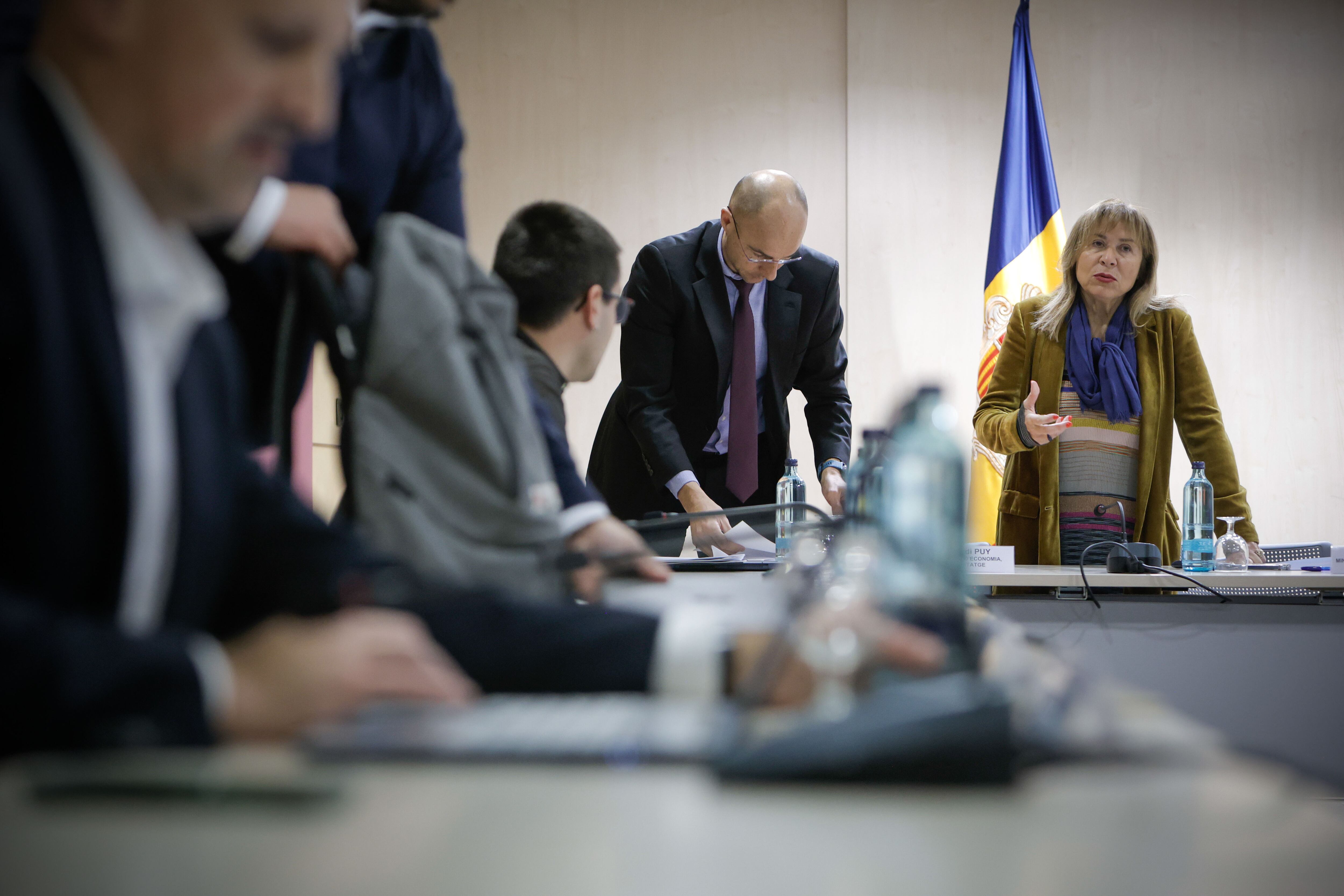 La ministra d'Economia, Conxita Marsol, ha presidit la reunió del Consell Econòmic i Social