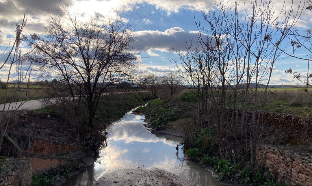 Imagen del actual estado de la zona en la que se pretende acometer el futuro parque fluvial de Valdepeñas (Ciudad Real) 
