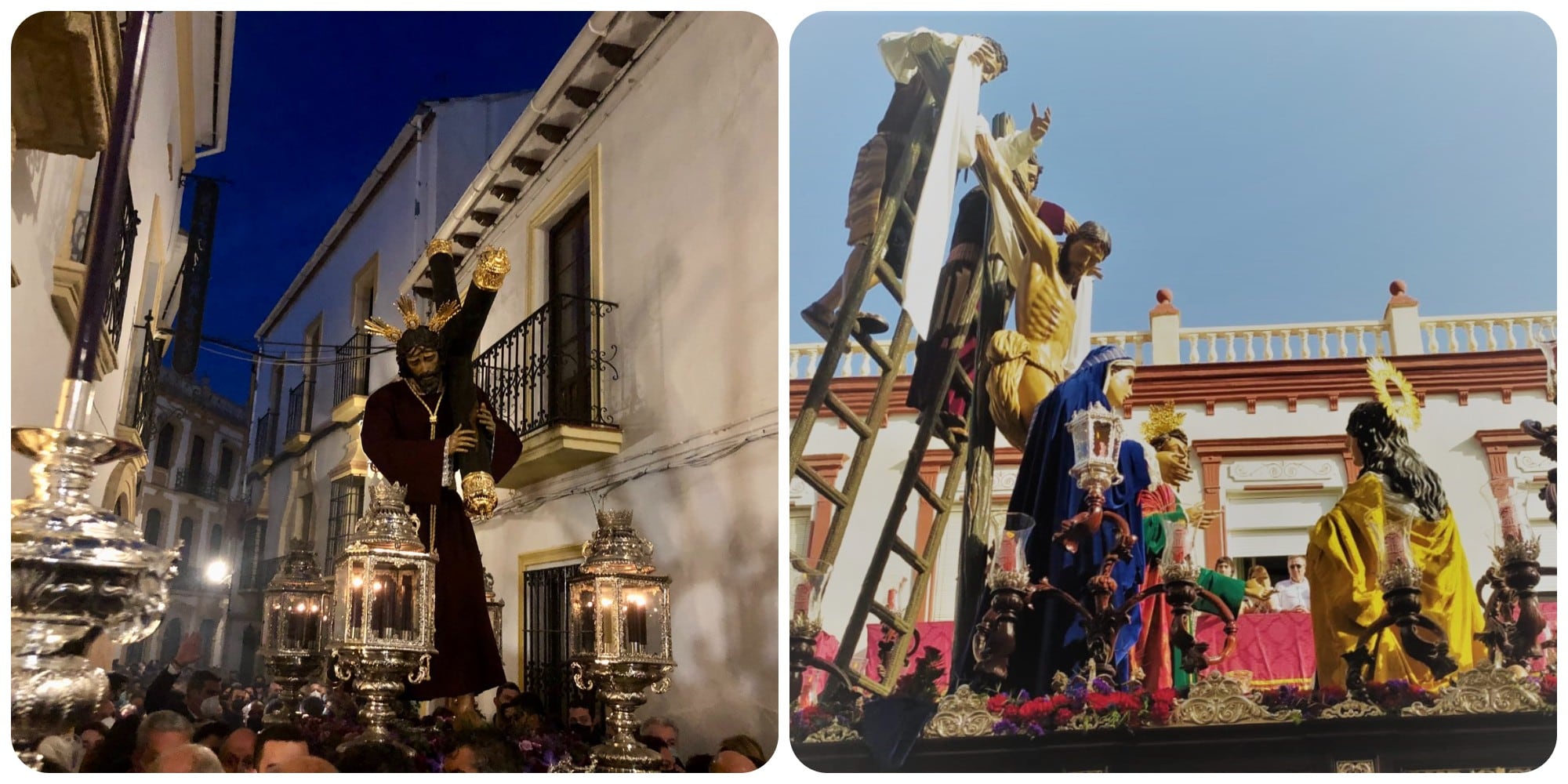 Imágenes de archivo de las Agrupaciones de Cofradías de Ronda y Vélez Málaga