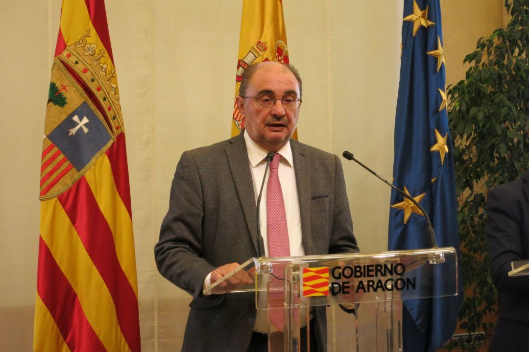 El presidente de Aragón, Javier Lambán.