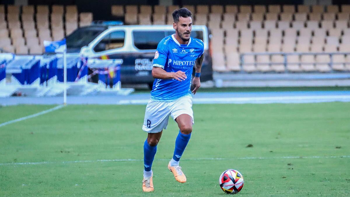 Edu Oriol durante un partido en Chapín