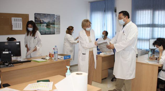 Grupo de rastreo del Covid-19 en el Área de Salud de Cuenca.