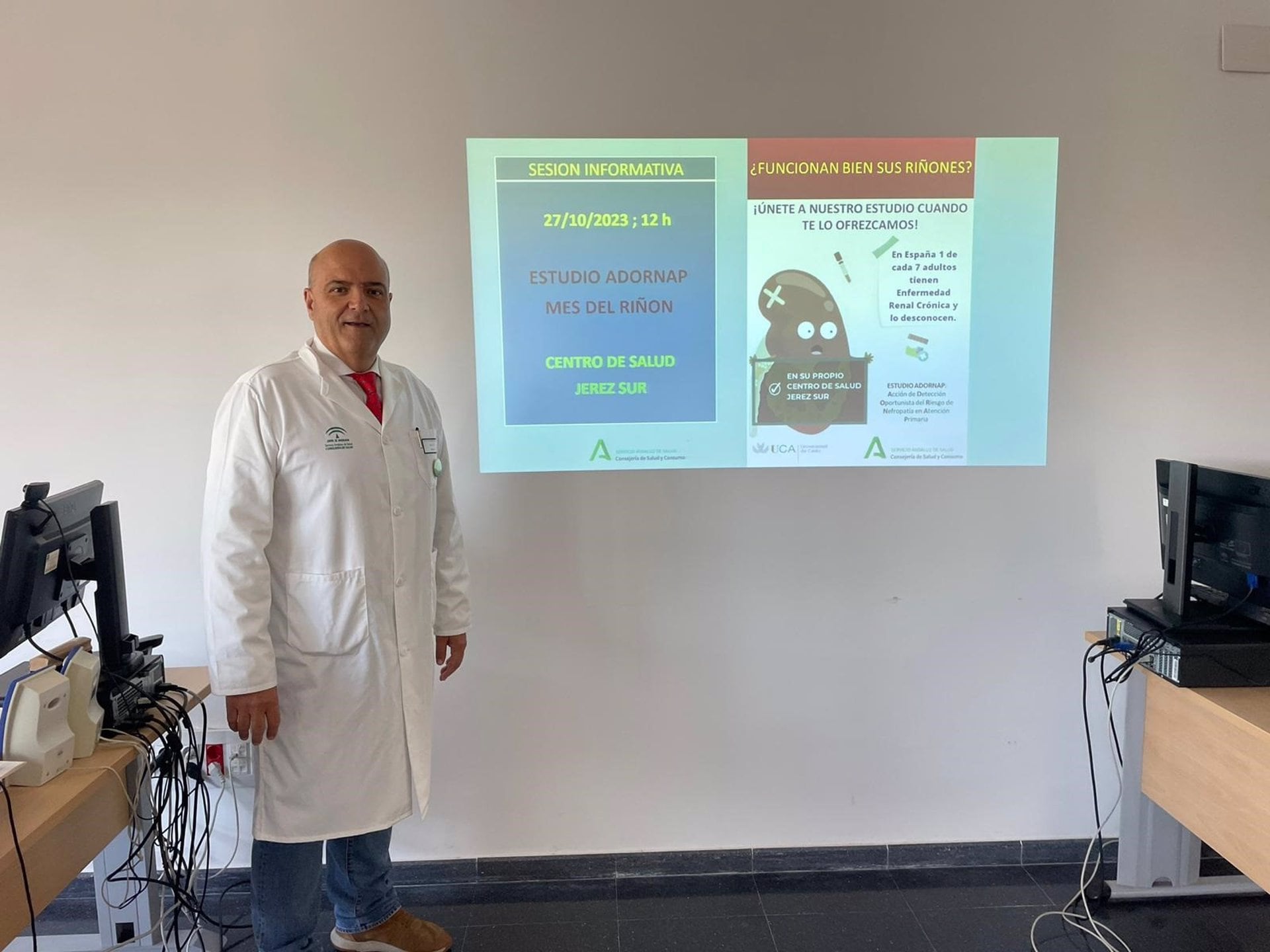 El Centro de Salud Jerez Sur realizará estudios entre sus pacientes para detectar la enfermedad renal crónica