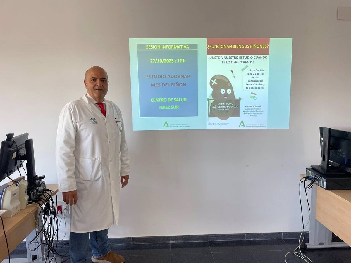 El Centro de Salud Jerez Sur realizará estudios entre sus pacientes para detectar la enfermedad renal crónica