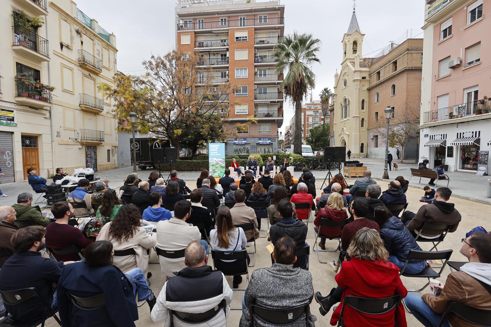 El alcalde de València, Joan Ribó, ha participado este sábado en un acto de Compromís en Ciutat Vella.