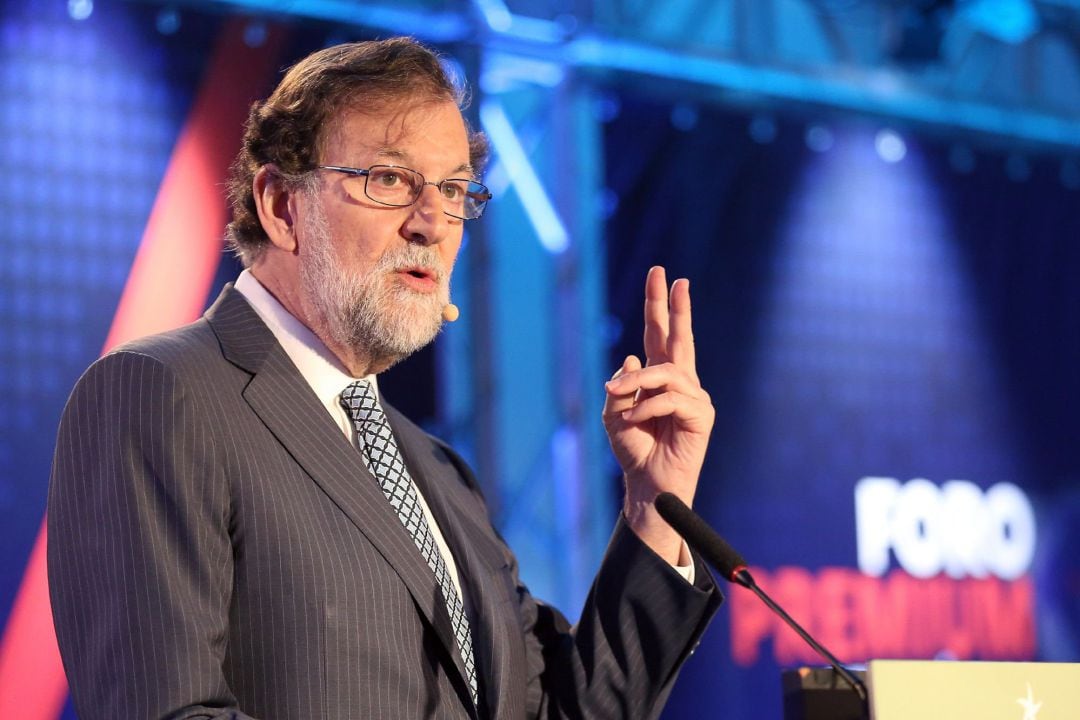 El expresidente del Gobierno de España Mariano Rajoy intervino este jueves en un foro organizado por la Fundación Diario de Avisos