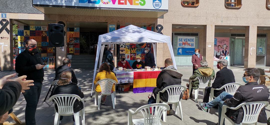 Luis Gimeno, durante un acto dela Asamblea republicana de Leganés