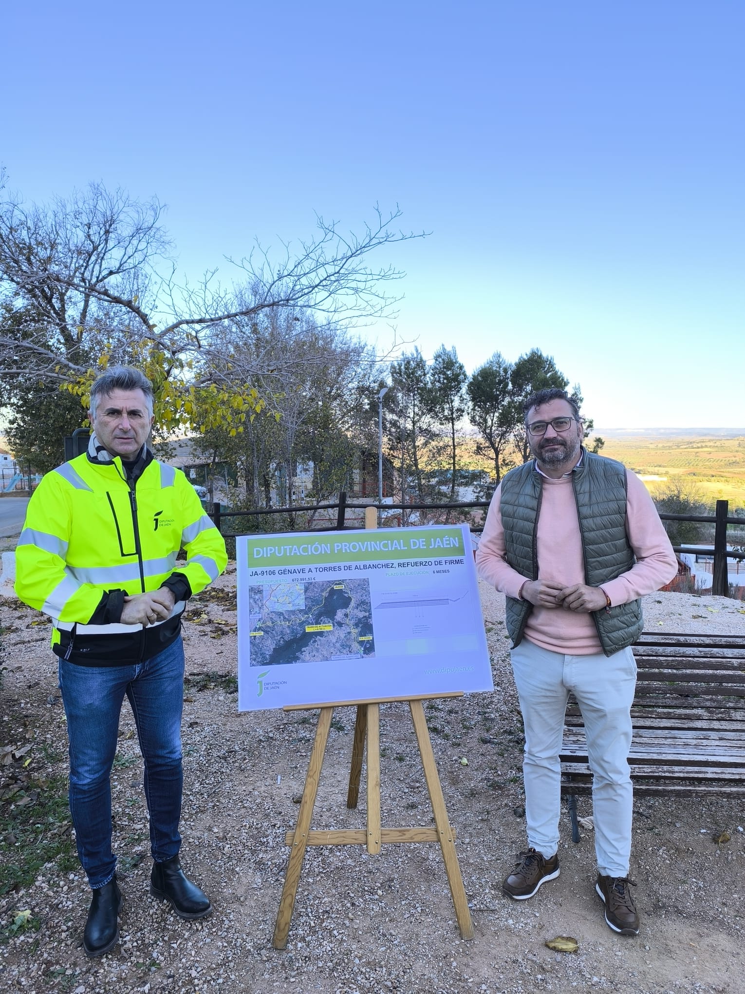 José Luis Agea y Jaime Aguilera en la presentación del proyecto